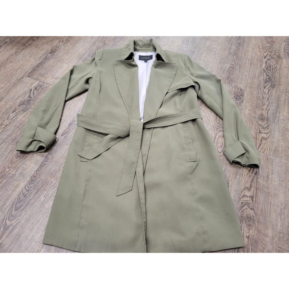 Banana Republic Sage Green Belted Trench Coat